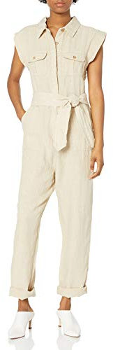 Rip Curl Women's The Off Duty Boiler Suit Casual Dress, Stone Blue, X-Small