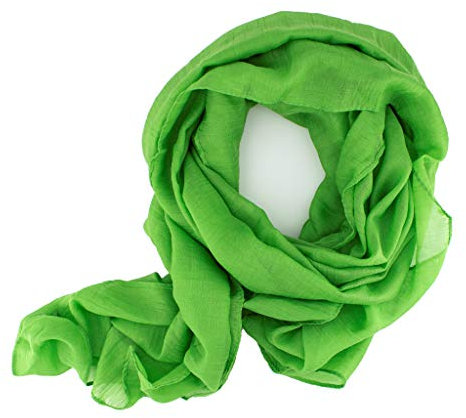 DOLCE ABBRACCIO by RiemTEX WILD CAT Damen Schal Halstuch Tuch aus kratzfreiem Mikrotouch für Frühling Sommer Ganzjährig (Hellgrün)