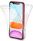 NALIA 360 Grad Handyhülle kompatibel mit iPhone 11, Dünne Full-Body Silikon Hülle Rundum Cover Case, Ultra-Slim Schutzhülle Handy-Tasche, Phone Komplett-Schutz & Displayschutz, Farbe:Transparent