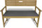 Rollmayer Bankkissen Bankauflage Sitzkissen Bankpolster Auflage für Bänke in Haus und Garten Kollektion Melange, 1 Stück (Grau 68, 120x50x8cm)