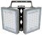 STASUN 100W LED Flutlicht Außen, 10000LM Superhell LED Fluter Flutlicht Außenstrahler, IP66 Wasserfest, 6000K Tageslicht, 2 Flutlicht mit verstellbarem Kopf unter, für Garten, Garage, Hotel ect.