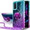 Miss Arts für Galaxy S20 FE Hülle, [Silverback] Mädchen Glitzern Handyhülle Hülle mit Ringständer, Cover Silikon Flüssigkeit Clear Schutzhülle für Samsung Galaxy S20 FE 5G -LILA