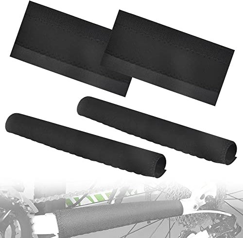 UTRUGAN Fahrradrahmen Kettenschutz Fahrrad Kettenstrebenschutz Fahrradrahmen Beschützer Selbstklebend Rahmenschutzfolie Fahrrad Schwarz Kettenstreben Schutz für Mountainbike Fahrrad (22 * 10.5cm)