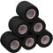 ALPIDEX 6 Rollen Haftbandage 5 cm x 4.5 m Selbstklebender Verband Pet Bandagen Fixierband Sport Vet Wrap Tape Selbsthaftend, Farbe:schwarz