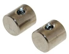 Citomerx 2x Bowdenzug Schraubnippel Klemmnippel 5,5x6 mm | Kompatibel mit Puch Hercules Kreidler Zündapp Mofa Moped Mokick