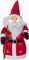 EGLO LED Weihnachtsdeko, Leuchtfigur Weihnachtsmann aus Stoff mit Kunststoffkörper in rot und weiß, batteriebetriebene Figur Weihnachten, warmweiß