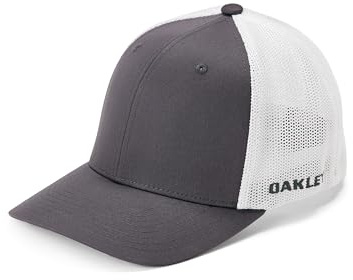 Oakley Unisex – Erwachsene Golf Cresting Trucker Mütze, Geschmiedetes Eisen/Weiß, X-Large