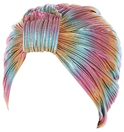 KopftüCher Damen,Damen Frauen Baumwolle Bandana Turban Cap Hijab Kopftuch Muslimische Bonnet Kopfbedeckung Halstuch Atmungsaktiv UV Schutz Pirat Mütze Bunter Diamant Indische Hüte Kappe Beanie Hut -