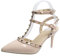 8 cm hohe Absätze, Nieten, Damensandalen, Stiletto, grüne Absätze, Aprikose, 43 EU