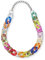 Soul-Cats Statement Choker Halskette bunt riesig oversized Panzerkette Gliederkette Vintage, Variante 6
