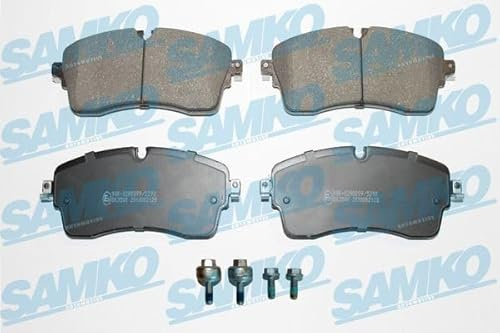 SAMKO 5SP2128K Bremsbelagsatz Bremsbeläge Vorne mit Zubehör Kompatibel mit LAND ROVER Range Rover Evoque L538