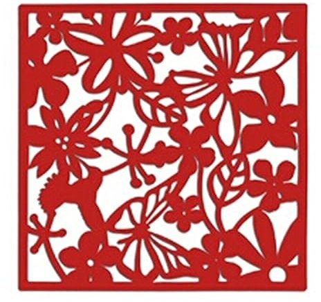 Raumteiler Bildschirm,Raumteiler Hängend 20PCS Hängen Bildschirm Kreative TV Einstellung Wand Kunst Papier-geschnitten Wohnzimmer Veranda Partition Paravent Raumteiler Partition (Color : Red)