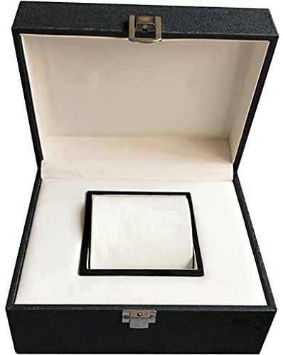 SilteD Automatischer Uhrenbeweger, Vitrine, Aufbewahrungsbox mit rotierendem Gehäuse aus glänzend lackiertem Holzleder und 6+10 Fächern Present