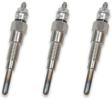 3 Stück Diesel-Heizungs-Glühkerzen, passend für Kubota D722 D902 D905 D1005 D1105 V1505 V1305, Traktor B1700D B1700E ZD326 ZD331, Rasenmäher BX1800D BX1830D, 16851. 6551