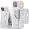 SailorTech iPhone 12 Pro Max Phone Case with Card Holder, iPhone 12 Pro Max Case Magsafe Ring Stand with Kickstand Card Slots Wallet Detachable 2-in-1 Zipper Case - White Leopard
