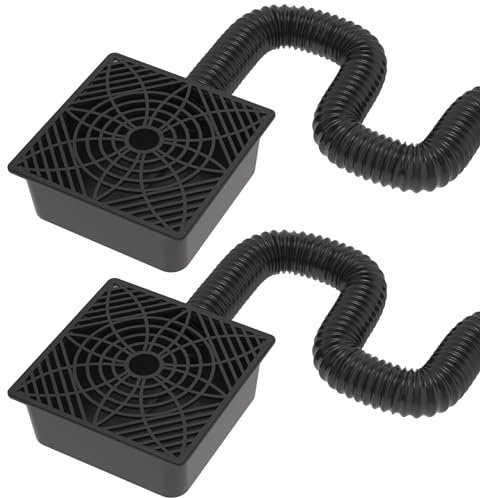 Dachrinnen-Fallauslauf-Verlängerungen, flaches Profil, kein tiefes Grabungsbecken, flexible Rohrverlängerung bis 1,6 m, schützt das Hausfundament