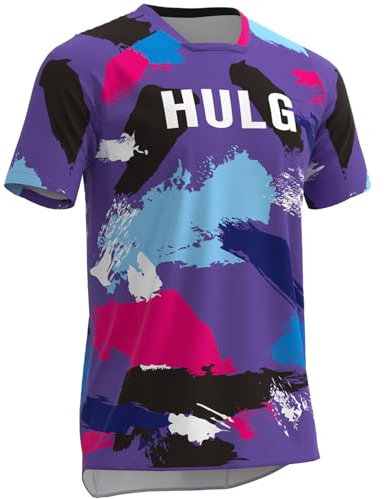 Mountainbike Shirt MTB Downhill Freeride I Fahrrad Trikots Herren Damen I Jersey atmungsaktiv, schnelltrocknend I Radtrikot Kurzarm (AIM003,5XL)