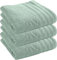 UNIVERSDECOR Lot de 3 draps de Douche Spa 70 x 140 cm / 400 GR/m² (Menthe, Lot de 3 draps de Douche 70 x 140 cm)