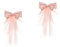SOIMISS 2st Brautschleier Mit Schleife Hochzeitsschleier Für Bräute Haarschmuck Für Die Braut Hochzeitskleid-schleier Haarschmuck Für Damen Hochzeit Brautschleier Stoff Rosa