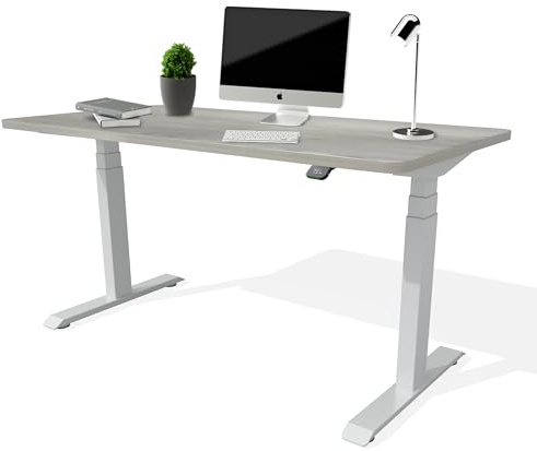 standup.Today Höhenverstellbarer Schreibtisch Home Edition (160 x 80 cm) – Elektrisch verstellbar mit Dual-Motor – Ergonomisch & Stabil – Schreibtische Set mit Tischplatte und Keypad