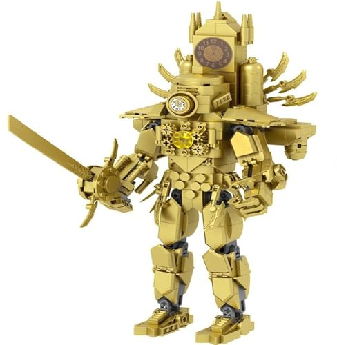 Building Blocks Figures Toy Toilet Titan Cameraman Speakerman Clock TV Man Game Upgraded Action Mutant Model Funny Ideas Collectible Birthday Gift Skibidi Buildable Brick Adults Kids Fans Boys B