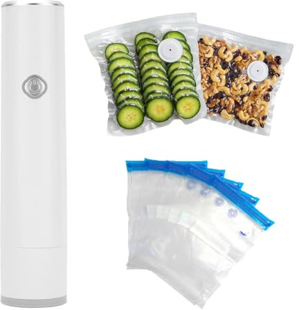 Chef Preserve - Pompe à Vide Alimentaire, Chef Preserve Sous Vide, Machine Sous Vide Portable, Idéale Pour La Conservation Des Aliments, Livrée Avec 30 Sacs Sous Vide Réutilisables