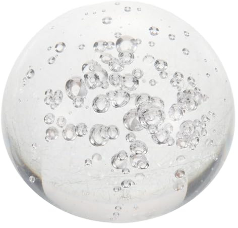 Alipis Decoración de Media Esfera de Cristal, Bola Decorativa Transparente, Semiesfera de Vidrio Cristalino, Refracción de Luz, Móvil, para Feng Shui y Escritorio