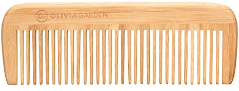 Olivia Garden Bamboo Touch Comb 4 – Nachhaltiger Bambus-Haarkamm - Kamm für dickes Haar