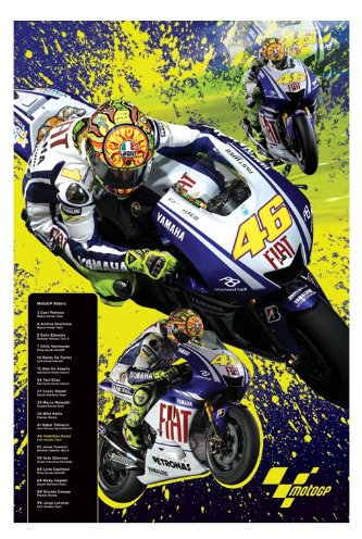 Moto GP – Rossi – 61 x 91.5 cm zeigt/Poster
