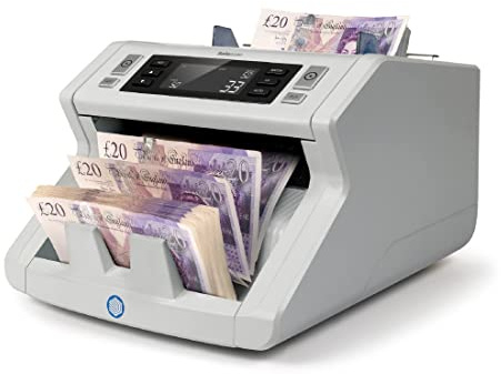 Safescan 2210 Money Counting Machine That Counts Sorted Banknotes - Cash Counting Machine with 2-Point Counterfeit Money Detector - Sorted Money Counter Machine for All Currencies