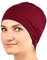 Jasmine Silk Unisex Schlafmütze aus Seide – geeignet für Chemo & Haarausfall – Cardani Chemo-Krebsmütze, burgunderfarben, Einheitsgröße