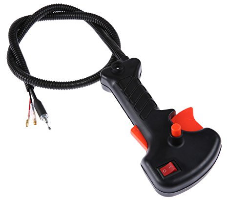 Hicello – Maniglia per decespugliatore con cavo di innesco dell'acceleratore, 81 cm di lunghezza