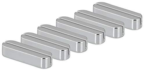 H.Bauer jun. Schlichtes versilbertes Messerbänkchen Set 6-teilig - glatt poliert 6 cm