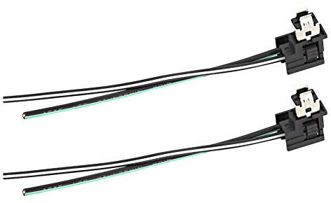 Conteur Ampoule H1,Harnaie Prise Phare,2Pcs Phare Câblage Adaptateur Ligne Pour H1 h1 headlight plug a