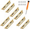 Watch Strap Connector Stainless Steel Adapter Replaceable Metal Connection Compatible for Apple Watch Band 42mm 44mm 45mm 46mm 49mm(Gold-4 Pair)