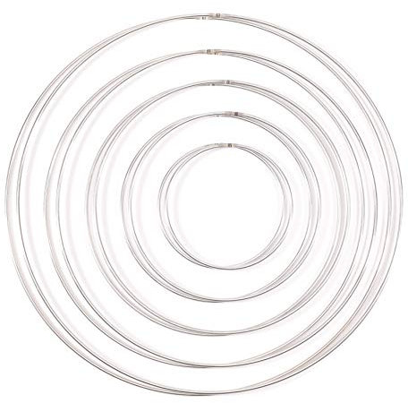 Vaessen Creative Metallringe Set Silber 10Stücks, 3 mm