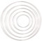 Vaessen Creative Metallringe Set Silber 10Stücks, 3 mm