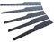 ABAC Lame de Scie Pneumatique 0,3-0,8 mm, Lame de Scie Sabre Légère, Version Bi-Métal, Lot de 5