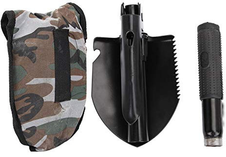 Pinsofy Multifunctional Spade, Foldable Shovel, Small Size Light Weight Foldable Design, for Camping Mountain Climbing Exploration Tenting