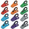 TACGEA Lot de 12 clips de sac avec aimant - Pinces alimentaires, pinces à frites, clips de sac pour le stockage des aliments avec joint hermétique