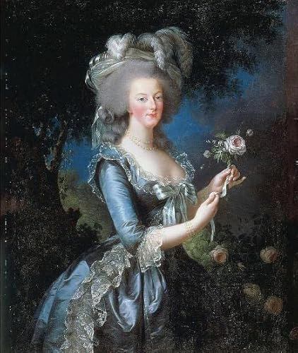 Marie Antoinette with a Rose, Élisabeth Louise Vigée Le Brun
