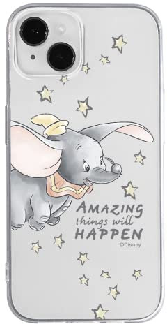 ERT GROUP mobile phone case for Apple Iphone 14 PLUS original and officially Licensed Disney pattern Dumbo 010 optimally adapted to the shape of the mobile phone, partially transparent
