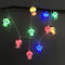 Niedlich Panda-Lichterketten,Farbiges Licht Panda Dekoratives Nachtlicht Wasserdichte Gartenglockenspiele für Terrasse Weihnachten Hochzeit Kinderzimmer Dekoration (Batteriebetriebene-10LED)