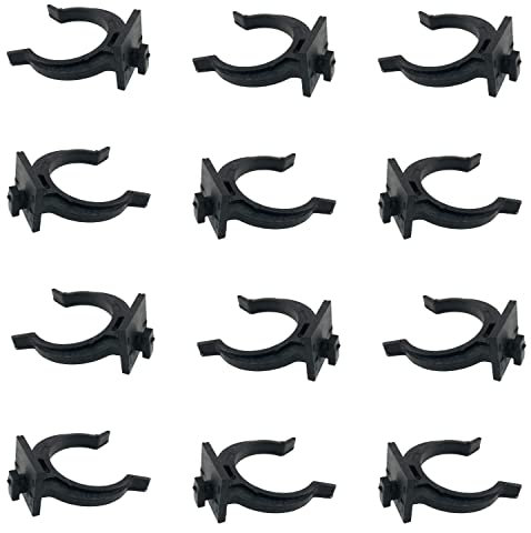 Evotrade Gancio Universale per Zoccolo da Cucina in ABS, Clip per Piedini di Zoccolo in Plastica, Montaggio Rapido a Scatto (Confezione da 10 Pezzi) - Made in Italy