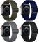 Oielai 4 Pezzi Cinturino Compatibile con Cinturino Apple Watch 44mm 45mm 46mm 42mm 49mm, Cinturino in Nylon Elastico per Apple Watch SE/iWatch Series 10 9 8 7 Ultra 6 5 4 3 2 1