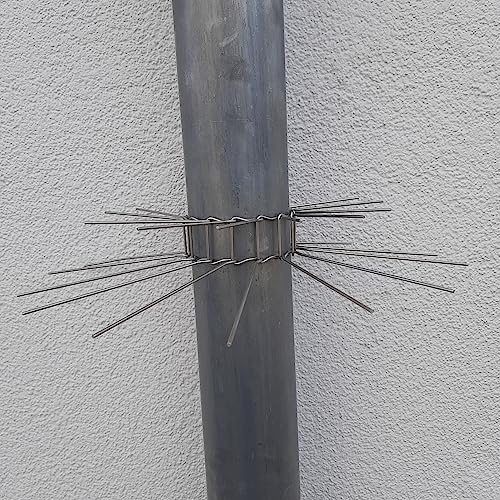 powerpreis24® Edelstahl-Marderabwehrgürtel Set für 1 Fallrohr DN100 Marderschutz Marderschreck Baum Dachrinne