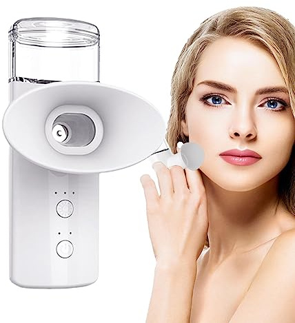Eye & Face Mister Handheld Facial Steamer Foggy Mist Spray Hot Compress S Team Device Against Dry Eyes & Face Moisturizing Facial Mist Humidifying Eye Steamer