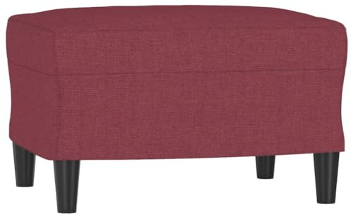 vidaXL Fußhocker Weinrot 60x50x41 cm Stoff