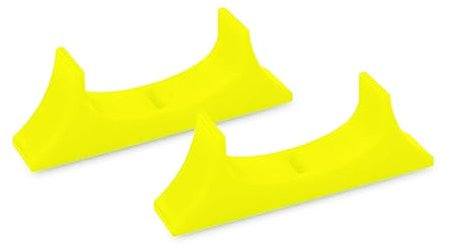 JOYSOG Support pour Wii U, 1 Paire de Supports horizontaux pour Manette de Jeu Wii U - Adaptateur de Support imprimé 3D (Jaune)