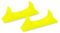 JOYSOG Support pour Wii U, 1 Paire de Supports horizontaux pour Manette de Jeu Wii U - Adaptateur de Support imprimé 3D (Jaune)
